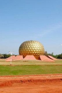 The Matrimandir, a meditation Centre established in 1968, District Viluppuram, Puducherry, Union