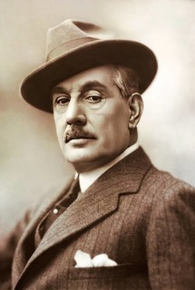 Giacomo Puccini, 1858 –1924, Italian composer, digitally edited according to a photograph