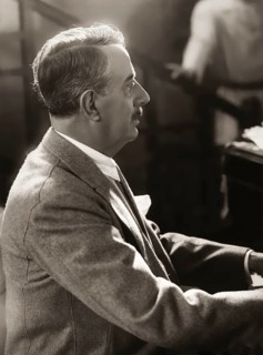 Giacomo Puccini, 1858 –1924, Italian composer, digitally edited according to a photograph