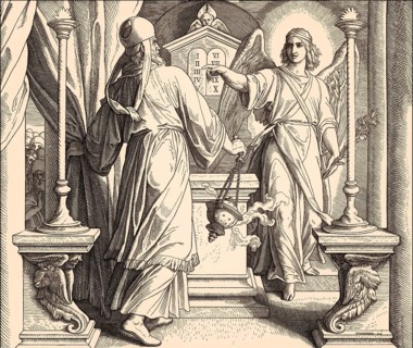 The Angel Gabriel Appears to Zechariah, by Julius Schnorr von Carolsfeld