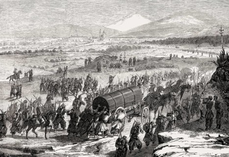 Brigade General de Berthier arrives before Xalapa, Veracruz, Mexico, Second Franco-Mexican War,
