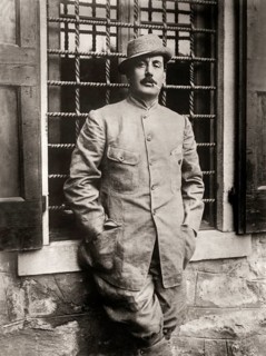 Giacomo Puccini, 1858 –1924, Italian composer, digitally edited according to a photograph