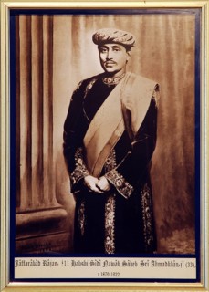 Painting and old royal portrait of Jaffarabad Rajan Habshi Sidi Nawab Saheb Sri Ahmad