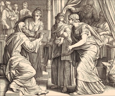 Naming of John the Baptist, by Julius Schnorr von Carolsfeld