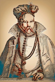 Tycho Brahe, 1546 – 1601, Danish astronomer and writer, digitally altered