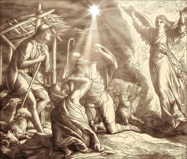 The annunciation to the shepherds, by Julius Schnorr von Carolsfeld