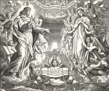 The New Jerusalem, Book of Revelation, New Testament, by Julius Schnorr von Carolsfeld, 1860