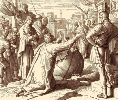 Paul Arrives in Rome, New Testament, by Julius Schnorr von Carolsfeld, 1860