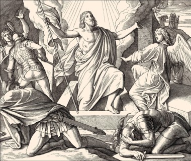 The Resurrection of Jesus, New Testament, by Julius Schnorr von Carolsfeld, 1860