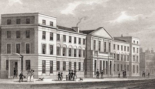 College of the London Missionary Society, London, illustration by Th. H. Shepherd, 1826