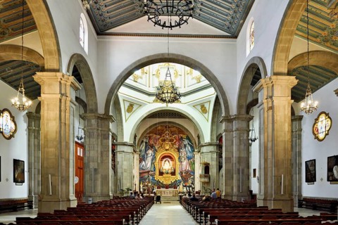 Interior view of the Basilica de Nuestra Senora de Candelaria, pilgrimage church, Candelaria,