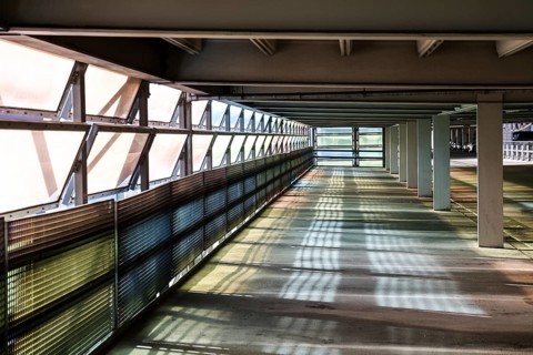 Unused parking spaces in a multi-storey car park, Berlin, 22.01.2025, Berlin, Berlin, Germany,