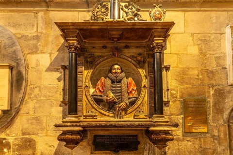 Memorial to John Jones Alderman in Gloucester Cathedral, England, Great Britain