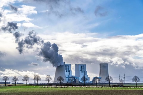 RWE Power lignite-fired power plant Neurath, near Grevenbroich, power plant units F and G, cooling