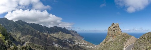 Atlantic coast near Taganana, Tagana valley, Barranco de la Iglesia, Anaga mountains, Las Montanas