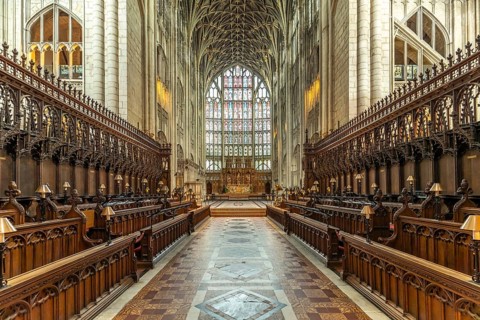 Choir of Gloucester Cathedral, England, Great Britain