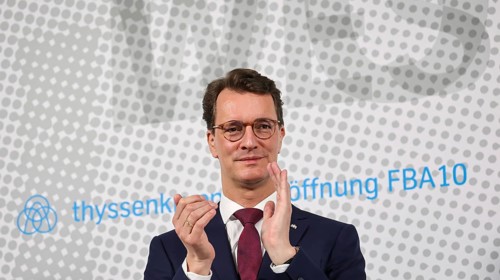 Dortmund, North Rhine-Westphalia, Germany, ThyssenKrupp Steel, Opening of FBA 10 hot-dip