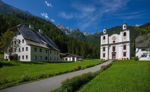 Maria Kirchental pilgrimage church, Loferer Steinberge, Sankt Martin bei Lofer, Pinzgau, Salzburg
