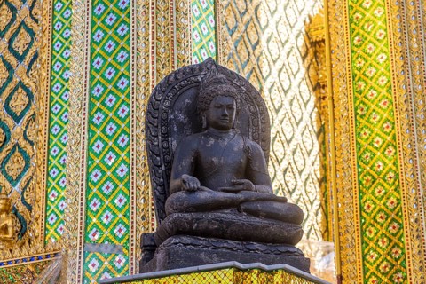 Wat Phra Kaeo, Temple of the Emerald Buddha. Bangkok, Thailand, Asia