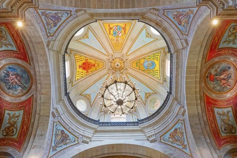 Bom Jesus do Monte church interior, Braga, Minho Province, Portugal, Europe
