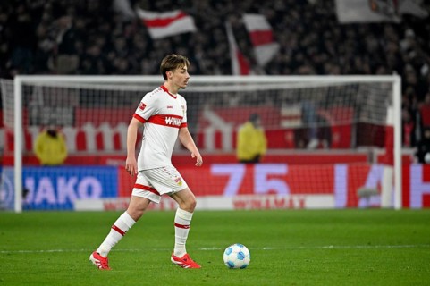 Anthony Rouault VfB Stuttgart (29) Action on the ball MHPArena, MHP Arena Stuttgart,