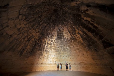 Tholos Tomb, Tomb of Aigisthos, Late Helladic period, Mycenae, Greek archaeological site, Argolis,