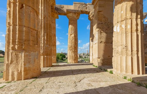 Temple of Hera or Temple E, Selinunte Archaeological Park, Selinunte, Trapani district, Sicily,