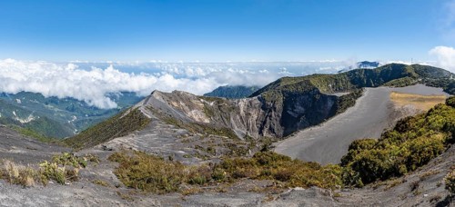 Crater of Irazú Volcano, Irazú Volcano National Park, Parque Nacional Volcan Irazu, Cartago