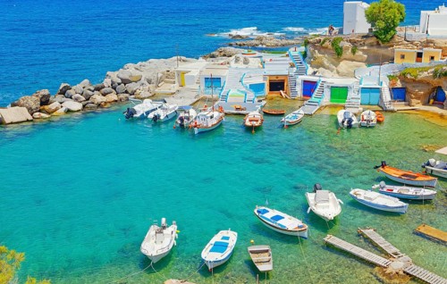 Mandrakia village, Milos Island, Cyclades Islands, Greece, Europe