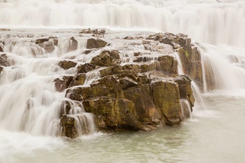 Gullfoss waterfall. A waterfall located in the canyon of the Hvítá river in southwest Iceland