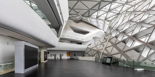 Guangzhou Opera Grand Theatre Opera building by Zaha Hadid modern architecture panorama in