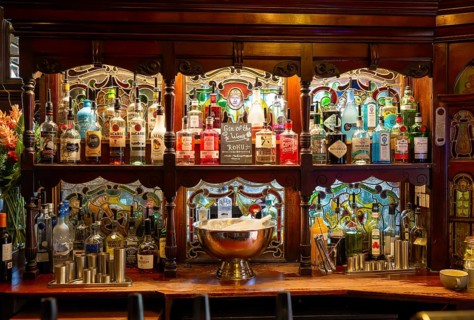 Grade 1 listed interior of the Philharmonic Dining Rooms public house, Hope Street, Liverpool,