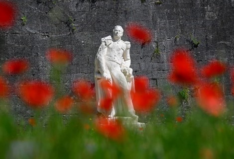 Statue of La Ronciere in front of the citadel of Verdun, Grand Est region, France, Europe