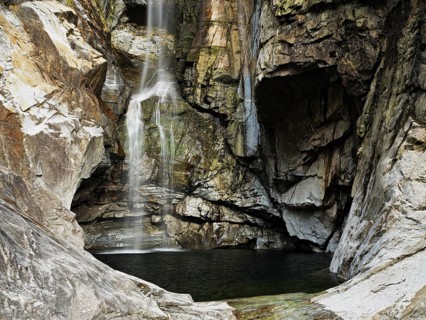 Cascata del Salto waterfall, Maggia, Maggia Valley, Canton Ticino, Switzerland, Europe