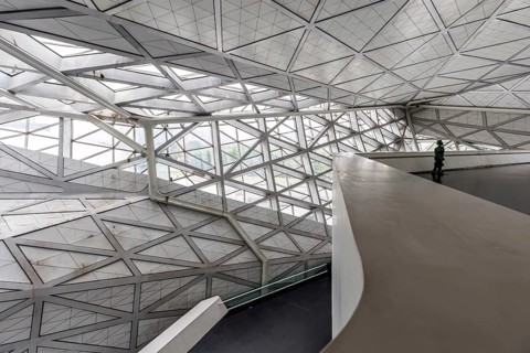 Guangzhou Opera Grand Theatre Opera building by Zaha Hadid modern architecture in Guangzhou, China,