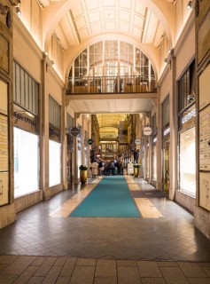 Interior design of the Mädler-Passage with wine restaurant Auerbachs Keller in the city centre of