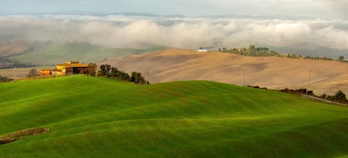 Landscape Panorama Crete Toscana Italy