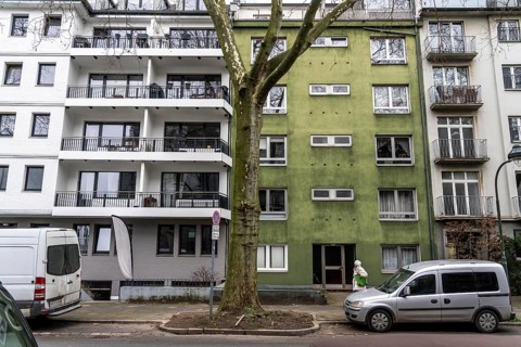 Residential buildings, rental flats, condominiums in the city centre, Düsseldorf-Düsseltal, older