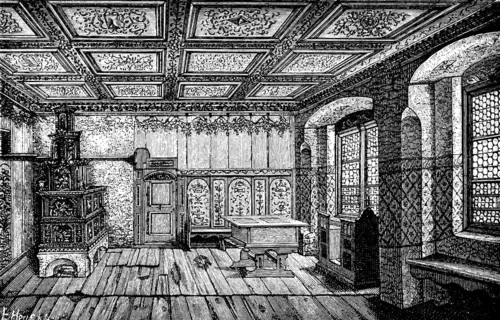 Luther Room in the Luther House, former monastery in Wittenberg, a gift from the Elector to Luther,