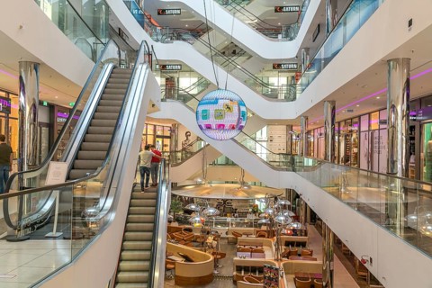 Sevens Center / Kö-Galerie shopping centre on Königsallee, state capital Düsseldorf, North