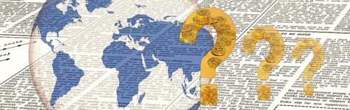 Symbolic image, Bitcoin as a questionable vision of the future, stock market prices, insecure