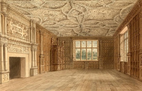 Interior view of the Drawing Room, Stockton House, Wiltshire, England, digitally restored