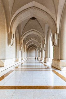 Arcades at the Sultan's Palace, Muscat, Arabian Peninsula, Sultanate of Oman