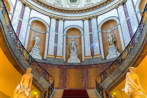 Bode Museum, staircase to the exhibition rooms, Berlin, Germany, Europe