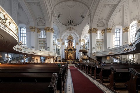 St Michael's Church, Hamburger Michel, Hamburg, Germany, Europe
