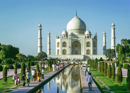 Taj Mahal, UNESCO World Heritage Site, Agra, Uttar Pradesh, India in 1974