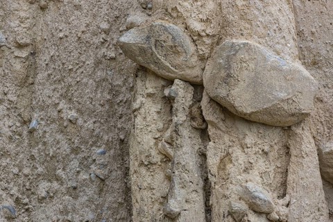 Earth pyramids located in Platten in the municipality of Percha, near Bruneck in South Tyrol,