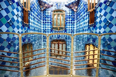Casa Batlló, Art Nouveau, architect Antoni Gaudi, Barcelona, Catalonia, Spain, Europe