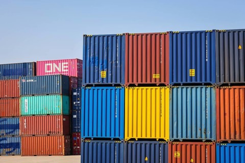 Duisburg, North Rhine-Westphalia, Germany, Port of Duisburg, container port, duisport logport, two
