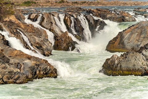 The Mekong Falls Nam Tok Khon Phapheng, Si Phan Don, Champasak Province, Laos, Asia
